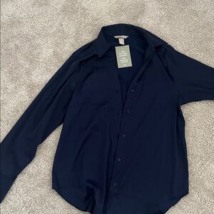 Zara Navy Blue Blouse